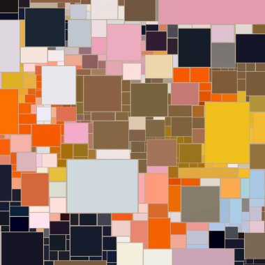 Soyut sanat dokusu. Kareler ile renkli doku. Modern sanat eserleri. Renkli görüntü