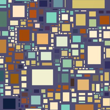 Soyut sanat dokusu. Kareler ile renkli doku. Modern sanat eserleri. Renkli görüntü