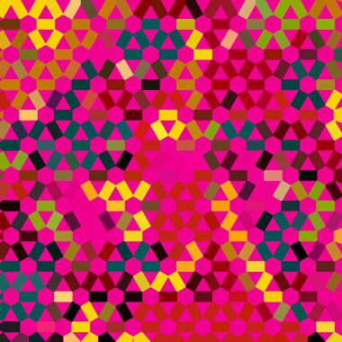 Renk fraktal geometrik soyut desen