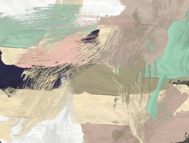 El yapımı tuvale yağlı boya. Soyut sanat dokusu. Renkli doku. Modern sanat eserleri. Yağlı boya darbeleri. Fırça darbeleri. Modern sanat. Çağdaş sanat. Sanatsal tuval.  