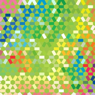 Oklarla soyut renkli geometrik desen