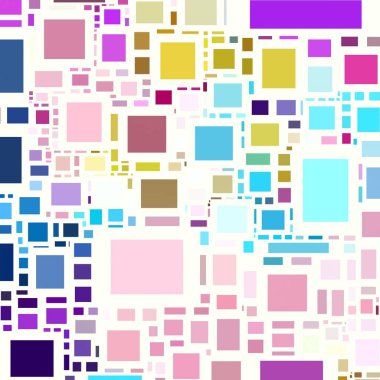 Soyut sanat dokusu. Kareler ile renkli doku. Modern sanat eserleri. Renkli görüntü