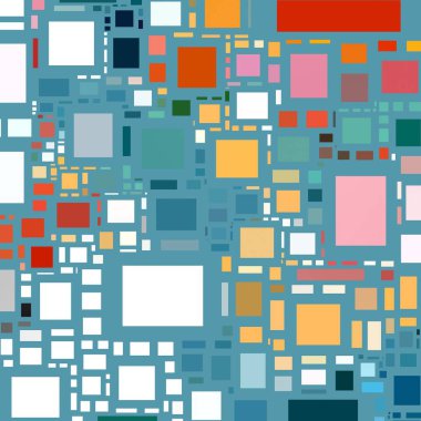 Soyut sanat dokusu. Kareler ile renkli doku. Modern sanat eserleri. Renkli görüntü