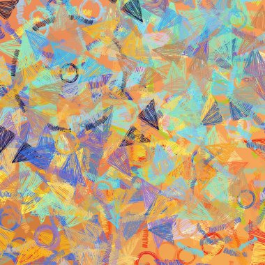 İzi sürülemeyen sakin kalıplar. Mehndi tasarımı. Etnik renkli karalama dokusu. Kıvrımlı karalama arka planı. Vektör.