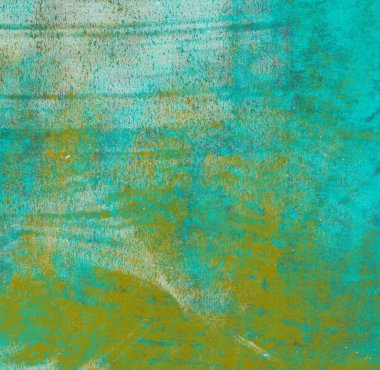 Soyut rastgele şekiller. 2D illüstrasyon arka planı. Düz beton duvarda sanatsal modern sanat kalıpları. Kabataslak boyalı yüzey. El yapımı fırça darbeleri.