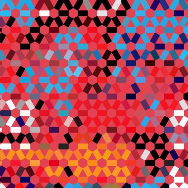 Renk fraktal geometrik soyut desen