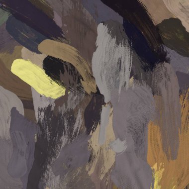 Tuval el yapımı yağlıboya. Renkli doku. Fırça darbeleri.