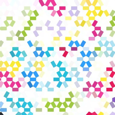 renkli geometrik ile dikişsiz desen