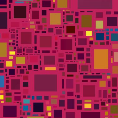 Soyut sanat dokusu. Kareler ile renkli doku. Modern sanat eserleri. Renkli görüntü