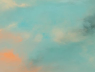 Soyut suluboya arka plan - Kağıt üzerine mavi gökyüzü suluboya boya - Vektör Eps 10