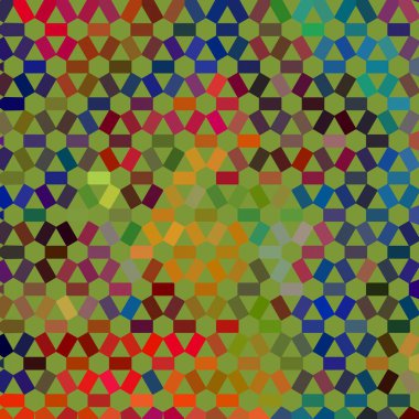 Renk fraktal geometrik soyut desen