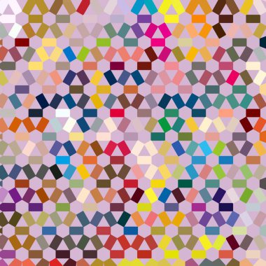 Renk fraktal geometrik soyut desen