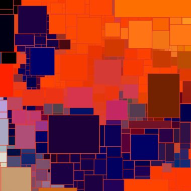 Soyut sanat dokusu. Kareler ile renkli doku. Modern sanat eserleri. Renkli görüntü