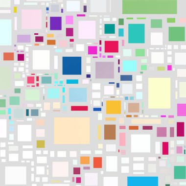 Soyut sanat dokusu. Kareler ile renkli doku. Modern sanat eserleri. Renkli görüntü