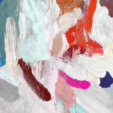 El yapımı tuvale yağlı boya. Soyut sanat dokusu. Renkli doku. Modern sanat eserleri. Yağlı boya darbeleri. Fırça darbeleri. Modern sanat. Çağdaş sanat. Sanatsal tuval.