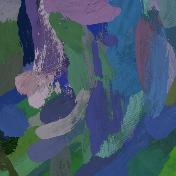 Tuval el yapımı yağlıboya. Renkli doku. Fırça darbeleri. Renkli görüntü. Modern sanat. Çağdaş sanat.