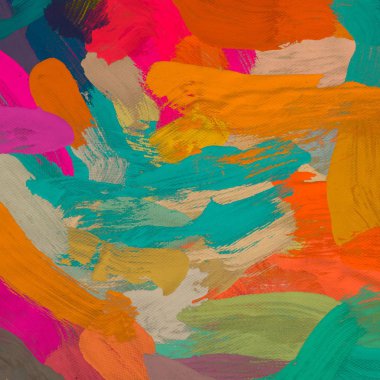 El yapımı tuvale yağlı boya. Soyut sanat dokusu. Renkli doku. Modern sanat eserleri. Yağlı boya darbeleri. Fırça darbeleri. Modern sanat. Çağdaş sanat. Sanatsal tuval.