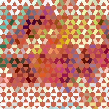 Renk fraktal geometrik soyut desen