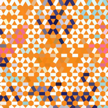 Renk fraktal geometrik soyut desen