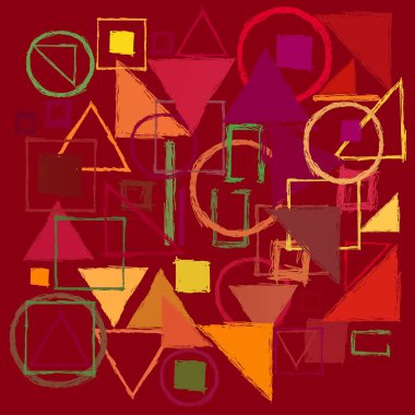 Geometrik desenli soyut doku