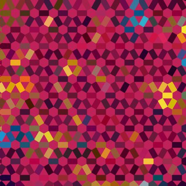 Renk fraktal geometrik soyut desen