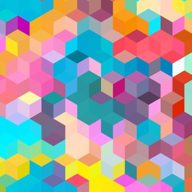 Geometrik desenlerle soyut sanat dokusu