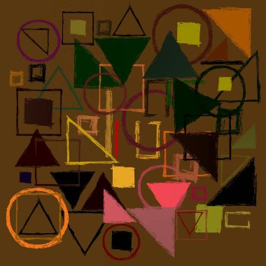 Geometrik desenli soyut doku