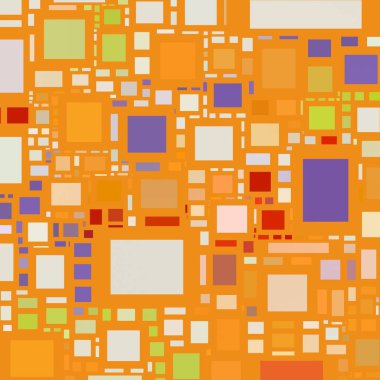 Soyut sanat dokusu. Kareler ile renkli doku. Modern sanat eserleri. Renkli görüntü