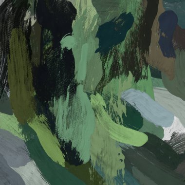 Tuval el yapımı yağlıboya. Renkli doku. Fırça darbeleri.