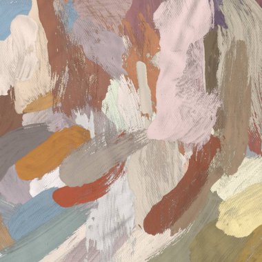 Tuval el yapımı yağlıboya. Renkli doku. Fırça darbeleri. Renkli görüntü. Modern sanat. Çağdaş sanat.