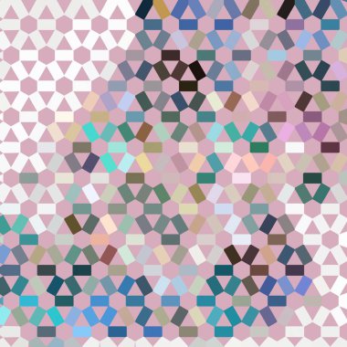 Renk fraktal geometrik soyut desen