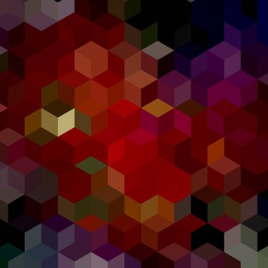 Renk fraktal geometrik soyut desen