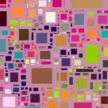 Soyut sanat dokusu. Kareler ile renkli doku. Modern sanat eserleri. Renkli görüntü