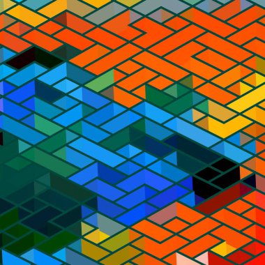 Geometrik desenli soyut doku