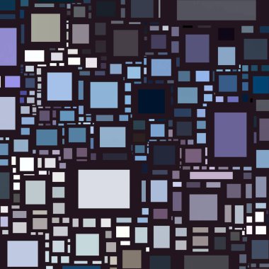 Soyut sanat dokusu. Kareler ile renkli doku. Modern sanat eserleri. Renkli görüntü