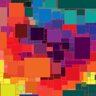 Soyut sanat dokusu. Kareler ile renkli doku. Modern sanat eserleri. Renkli görüntü