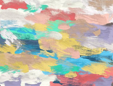 El yapımı tuvale yağlı boya. Soyut sanat dokusu. Renkli doku. Modern sanat eserleri. Yağlı boya darbeleri. Fırça darbeleri. Modern sanat. Çağdaş sanat. Sanatsal tuval.  