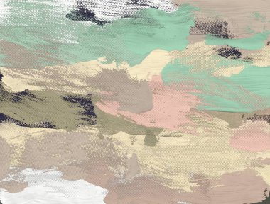 El yapımı tuvale yağlı boya. Soyut sanat dokusu. Renkli doku. Modern sanat eserleri. Yağlı boya darbeleri. Fırça darbeleri. Modern sanat. Çağdaş sanat. Sanatsal tuval.  