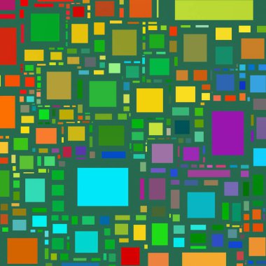 Soyut sanat dokusu. Kareler ile renkli doku. Modern sanat eserleri. Renkli görüntü