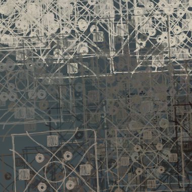 El yapımı tuvale yağlı boya. Soyut sanat dokusu. Renkli doku. Modern sanat eserleri. Yağlı boya darbeleri. Fırça darbeleri. Modern sanat. Çağdaş sanat. Sanatsal tuval.   