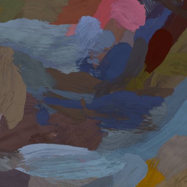 Tuval el yapımı yağlıboya. Renkli doku. Fırça darbeleri. Renkli görüntü. Modern sanat. Çağdaş sanat.