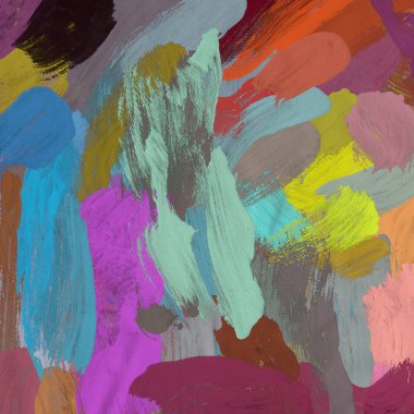 El yapımı tuvale yağlı boya. Soyut sanat dokusu. Renkli doku. Modern sanat eserleri. Yağlı boya darbeleri. Fırça darbeleri. Modern sanat. Çağdaş sanat. Sanatsal tuval.