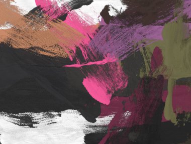 El yapımı tuvale yağlı boya. Soyut sanat dokusu. Renkli doku. Modern sanat eserleri. Yağlı boya darbeleri. Fırça darbeleri. Modern sanat. Çağdaş sanat. Sanatsal tuval.  