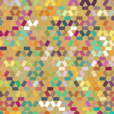 Renk fraktal geometrik soyut desen