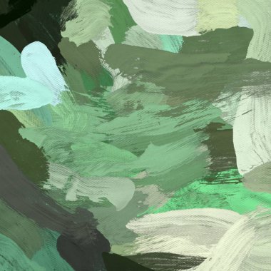 Tuval el yapımı yağlıboya. Renkli doku. Fırça darbeleri.