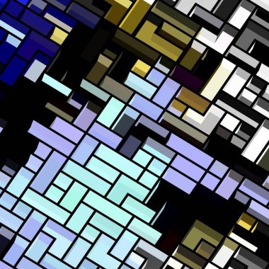 Geometrik desenli soyut doku