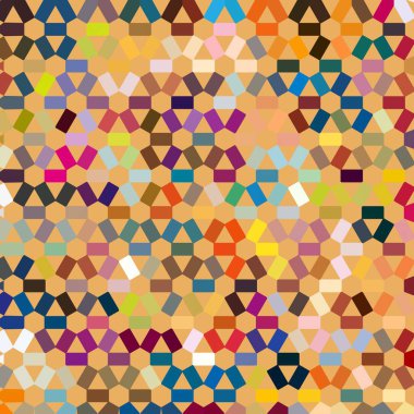 Renk fraktal geometrik soyut desen