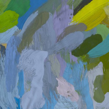 Tuval el yapımı yağlıboya. Renkli doku. Fırça darbeleri. Renkli görüntü. Modern sanat. Çağdaş sanat.