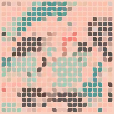 Mozaik seamless modeli. vektör çizim