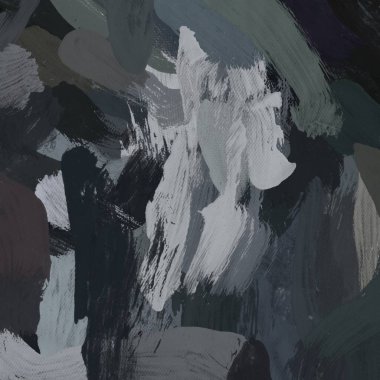 Tuval el yapımı yağlıboya. Renkli doku. Fırça darbeleri.